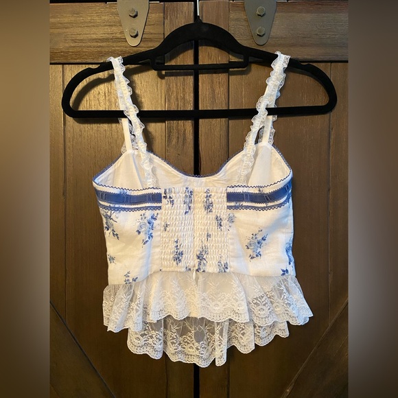 Reformation Paola Floral Linen Top - Picture 5 of 7